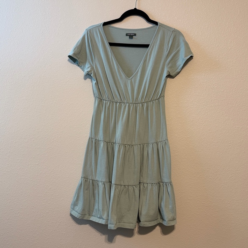 V-Neck Tiered Dress
